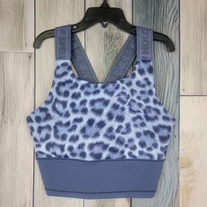 Molo Olivia Gray Cheetah Print Sports Bra Size 11/12